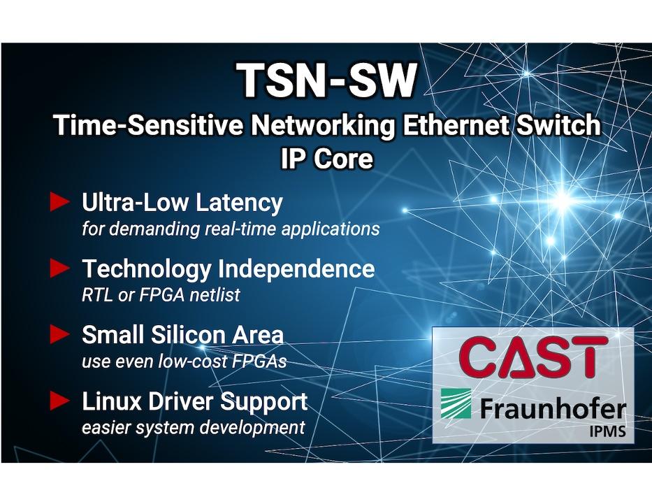 TSN-SW Benefits TSN-SW TSN Ethernet Switch competitive features